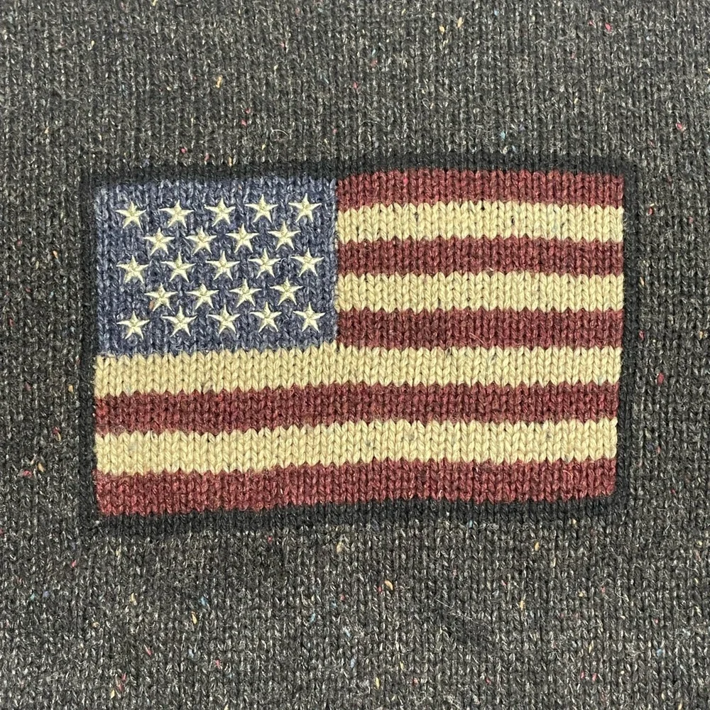 🇺🇸 Americana Large Wool Blend Brown Marled Vintage 90s Y2K Eclectic Grandpa